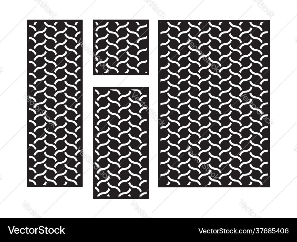 Intricate Braid Pattern Panel vector image