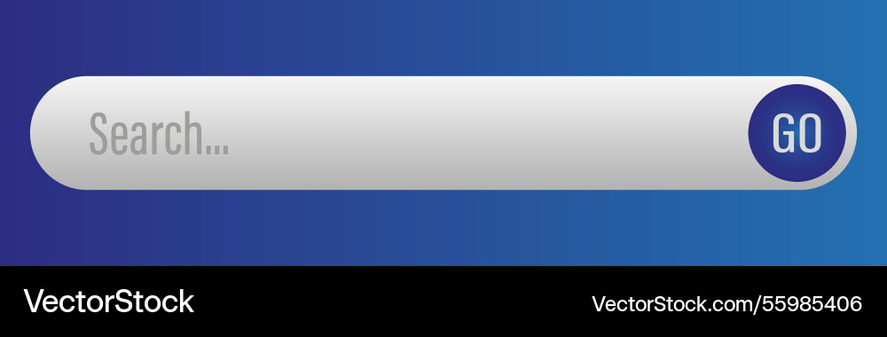 Search bar ui gradient blue background magnifying Search bar ui gradient blue background magnifying vector image