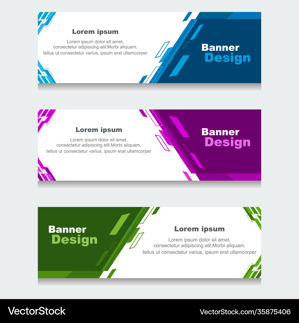 Set design print banner or web template can Vector Image