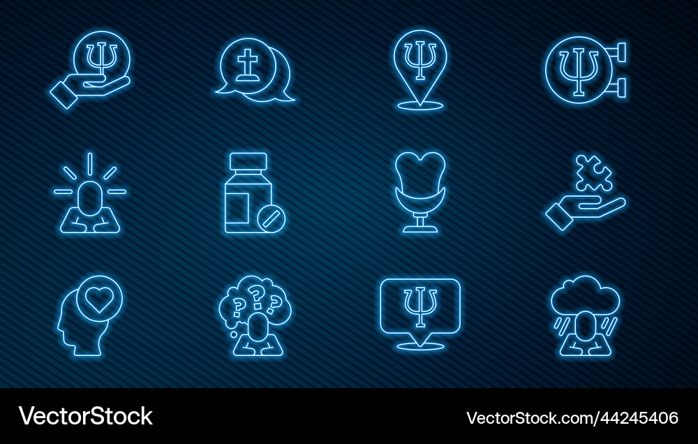 Set line depression solution to the problem Vector Image