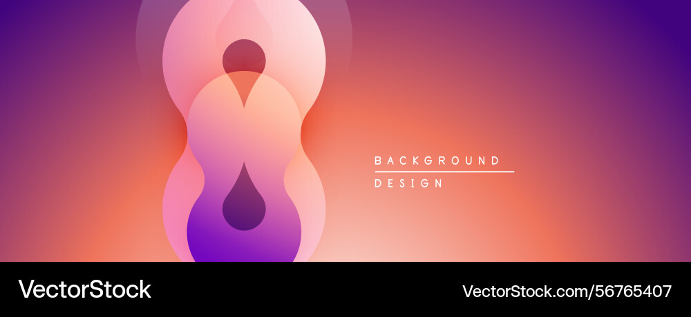 Abstract gradient shapes form figure resembling Abstract gradient shapes form figure resembling vector image