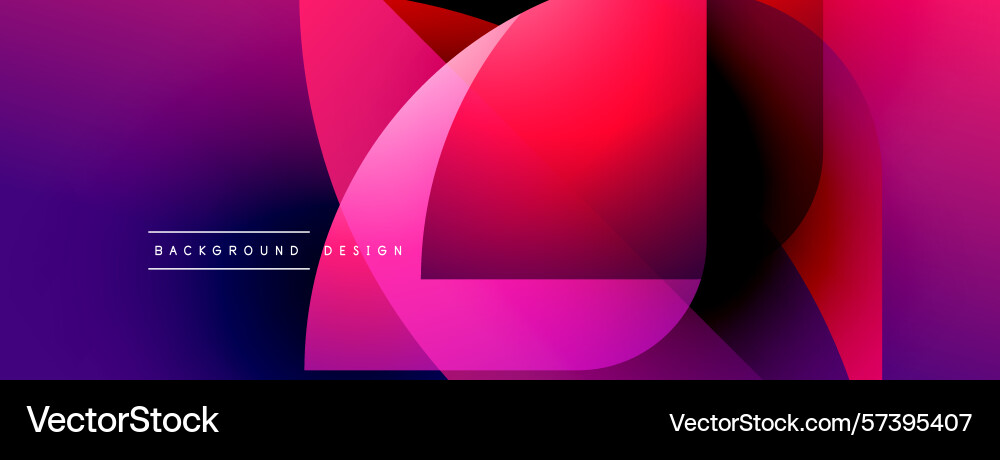 Abstract vibrant design overlapping shapes create Abstract vibrant design overlapping shapes create Vector Image