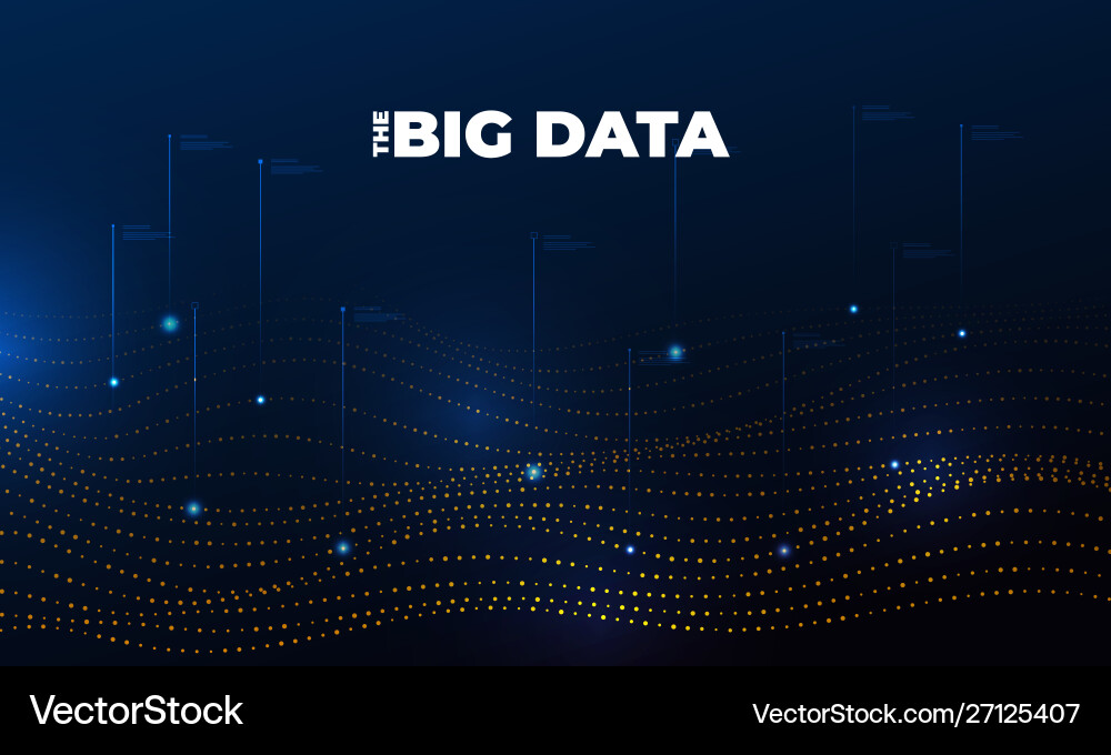 Concept big data analytics Concept big data analytics vector image
