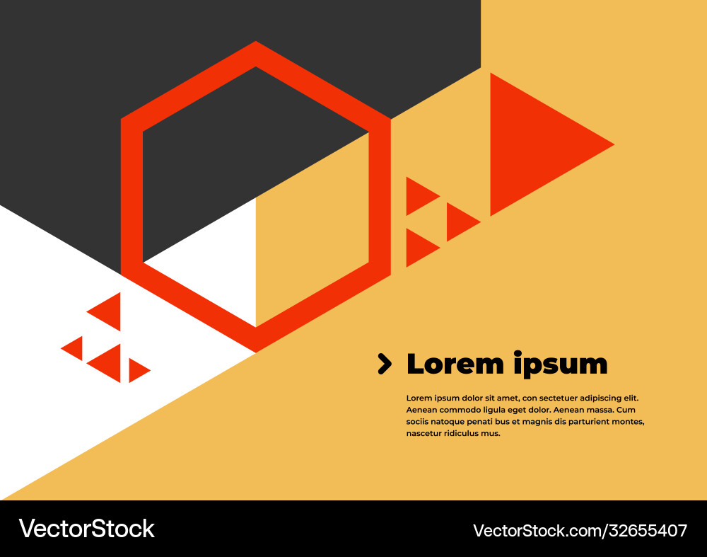 Geometric abstract background with copy space Vector Image