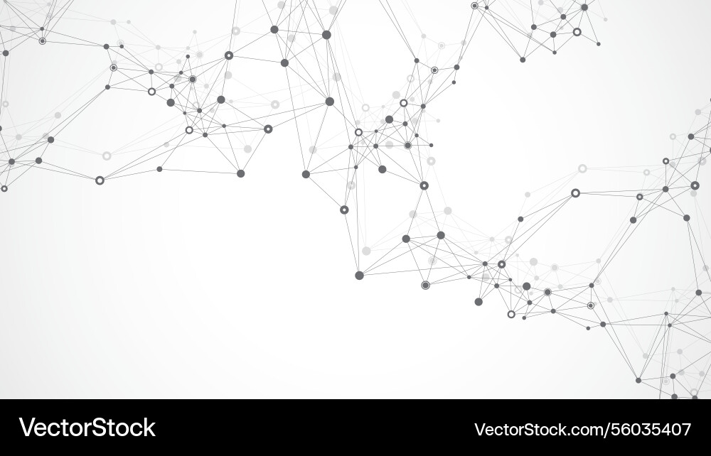 Global network connection banner design template Global network connection banner design template vector image
