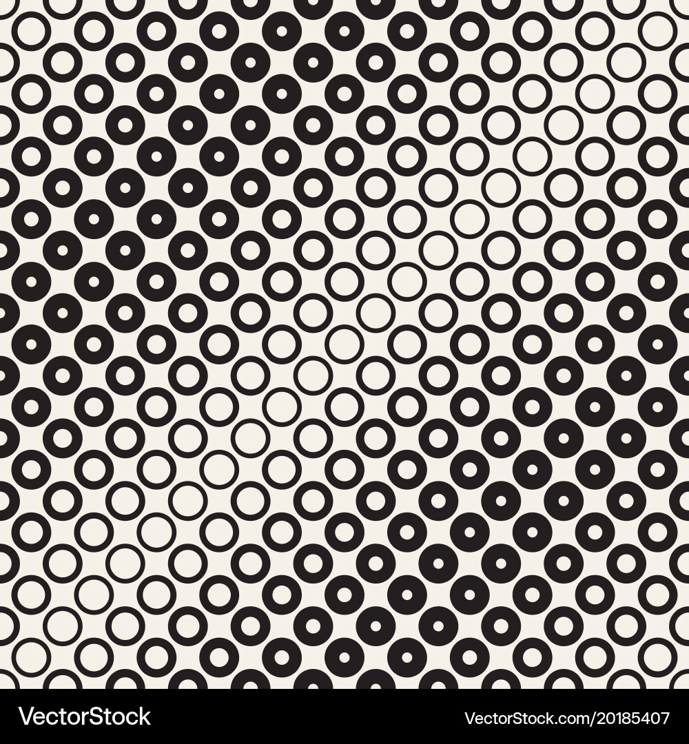 Halftone circles seamless pattern abstract Vector Image