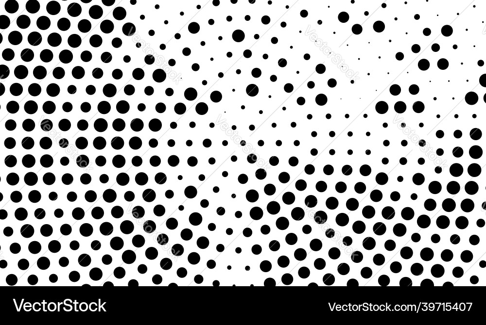 Halftone random circles dots pattern Vector Image