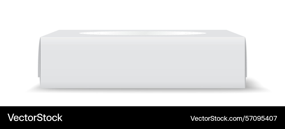 Rectangular white box with subtle shadow Rectangular white box with subtle shadow vector image