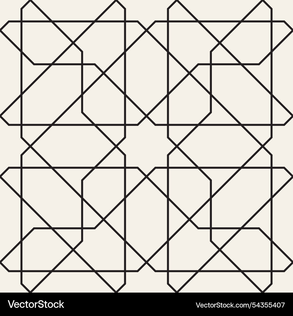 Seamless pattern repeating geometric elements Vector Image