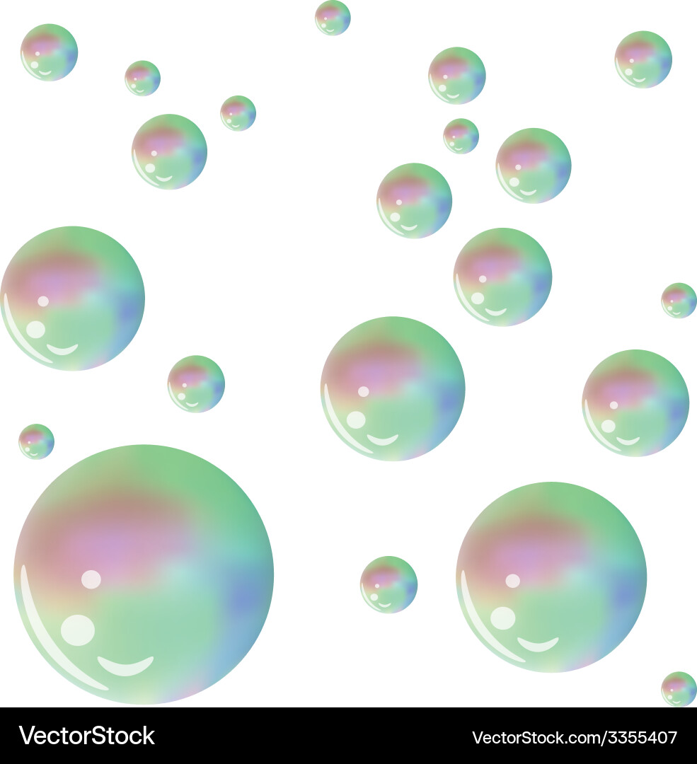 Soap bubbles Royalty Free Vector Image - VectorStock
