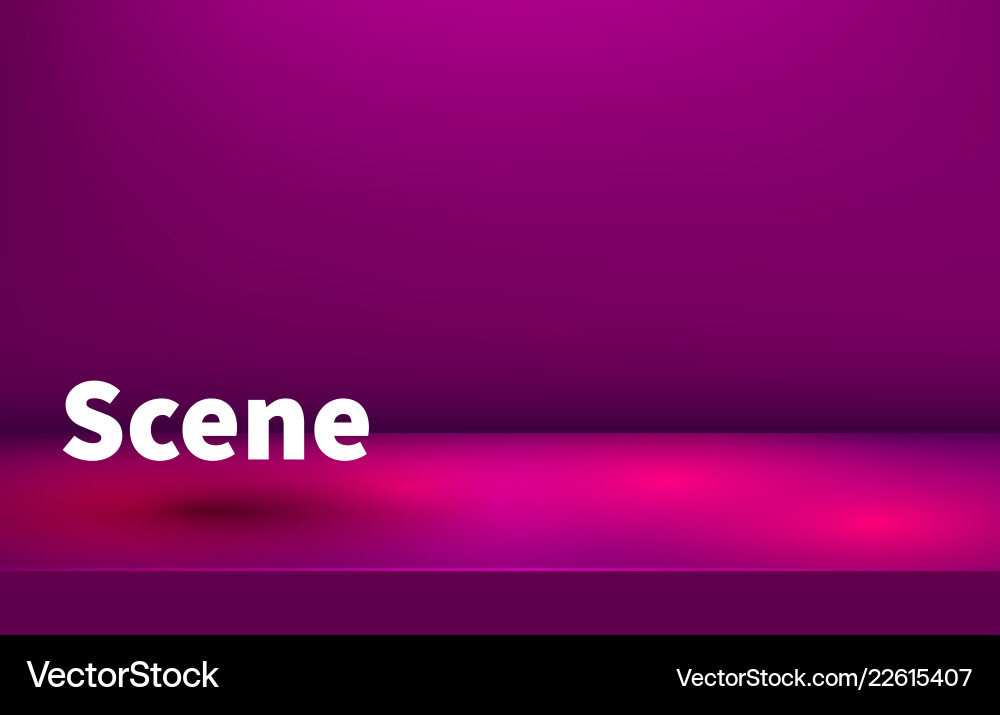 Studio table room product display with copy space Vector Image