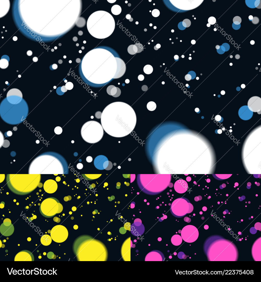 Abstract circles bokeh background Vector Image