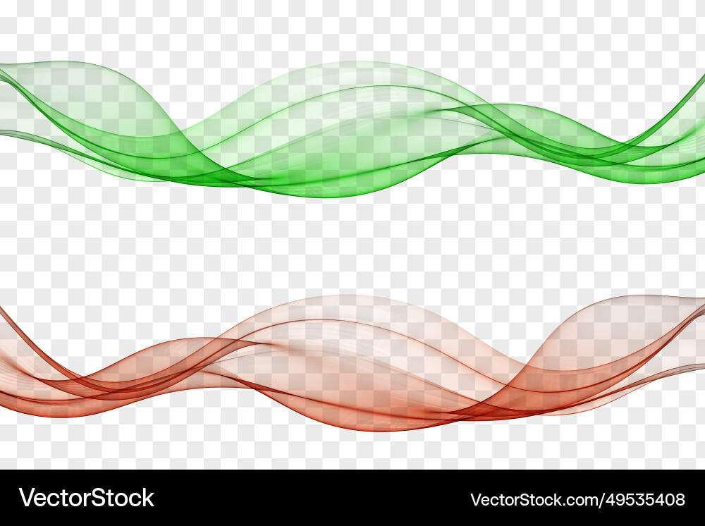 Abstract wave on transparent background design vector image