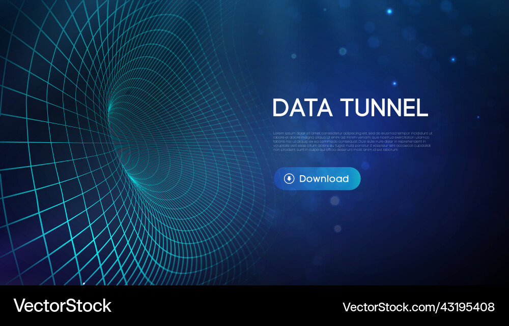 Big data tunnel abstract Big data tunnel abstract vector image