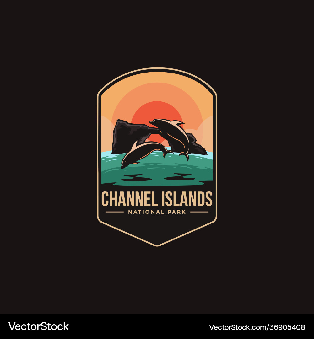 Channel Islands National Park Emblem Vector Image