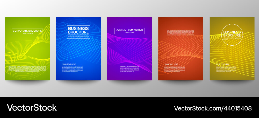 Cover geometric minimal set abstract line pattern Vector Image