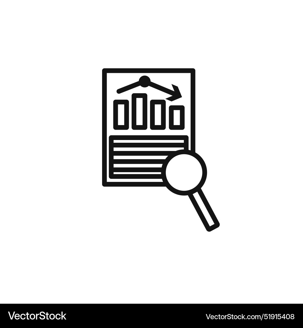 Data analysis icon set collection for web vector image