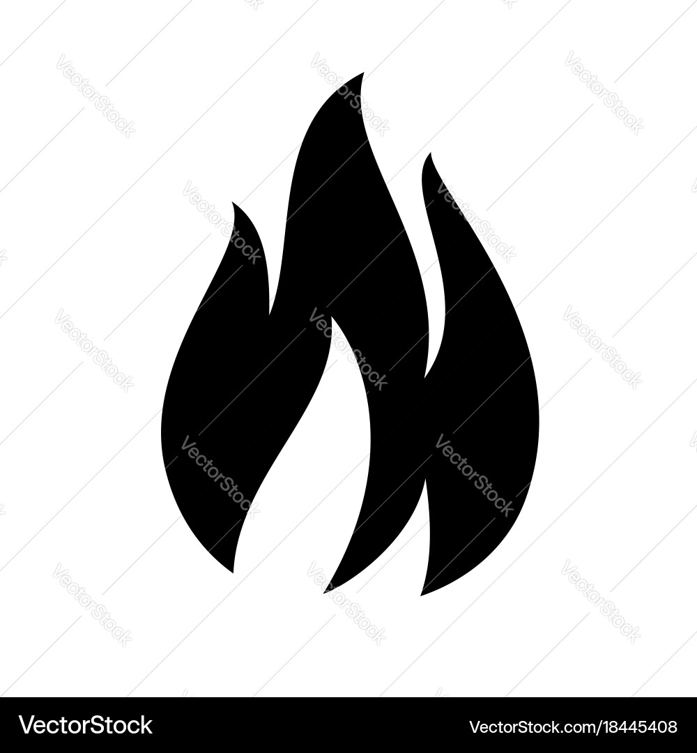 Fire flame icon Royalty Free Vector Image - VectorStock