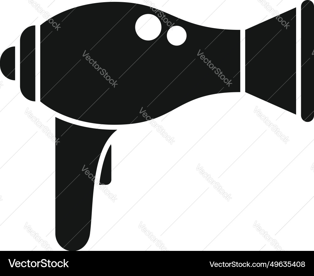 Hair dryer icon simple beauty salon care Hair dryer icon simple beauty salon care vector image