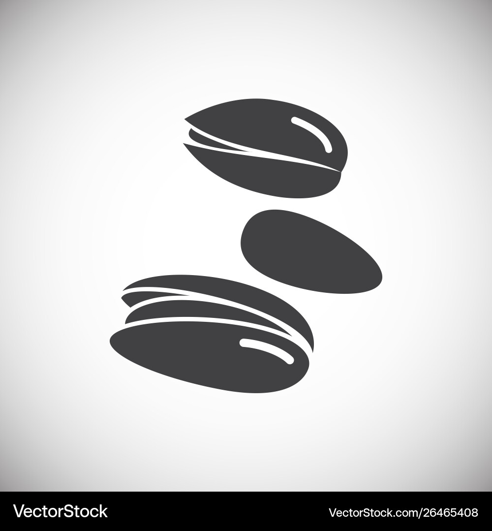 Nut related icon on background for graphic and web Vector Image