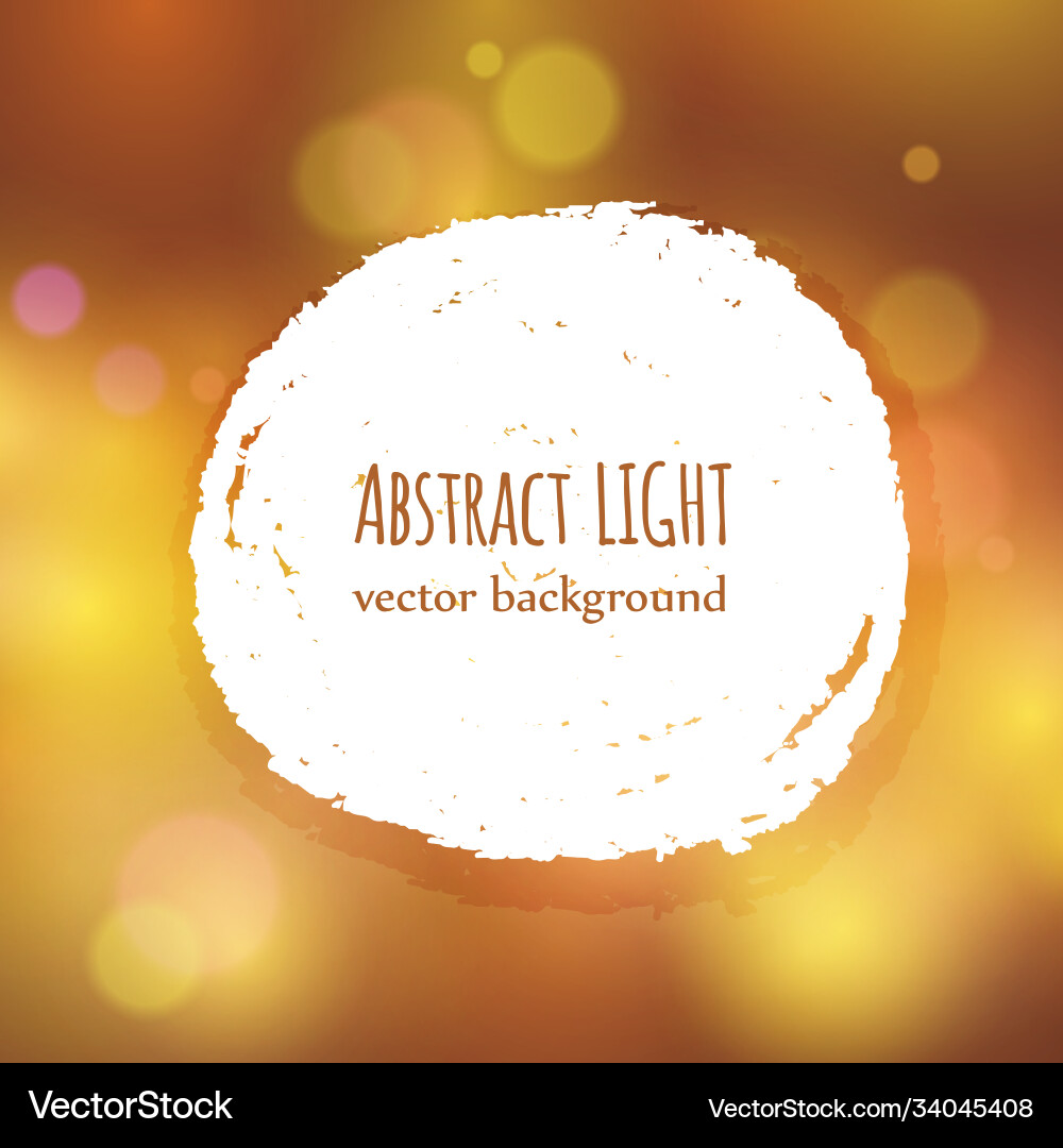 Paint splash frame for text on abstract bokeh Vector Image