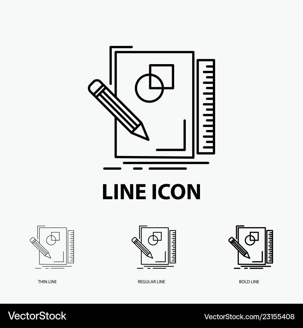 Sketch sketching design draw geometry icon Sketch sketching design draw geometry icon Vector Image