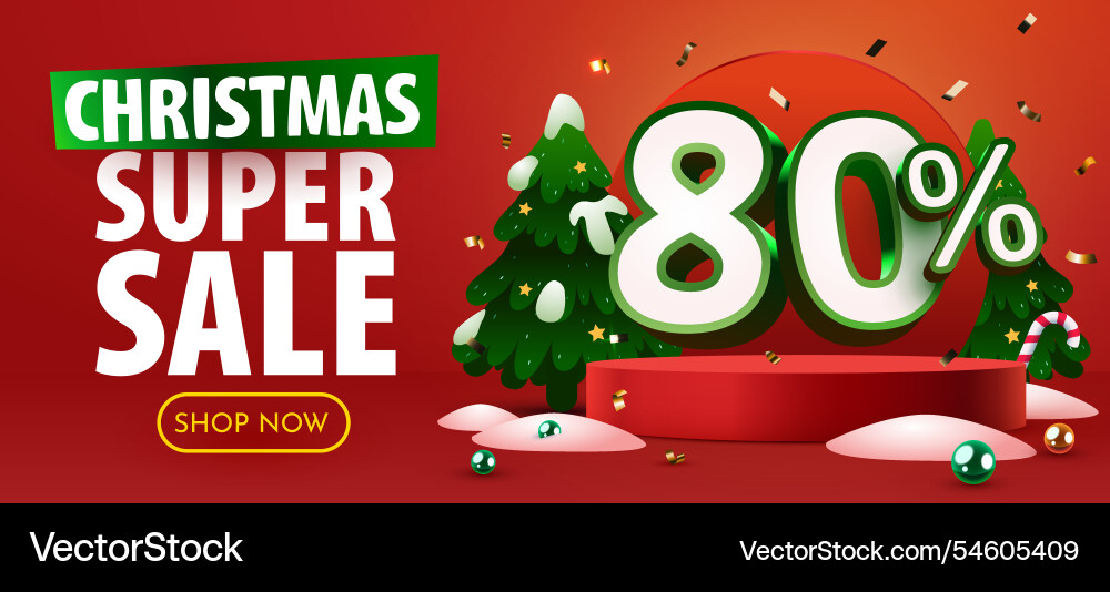 80 percent off discount creative composition 80 percent off discount creative composition vector image