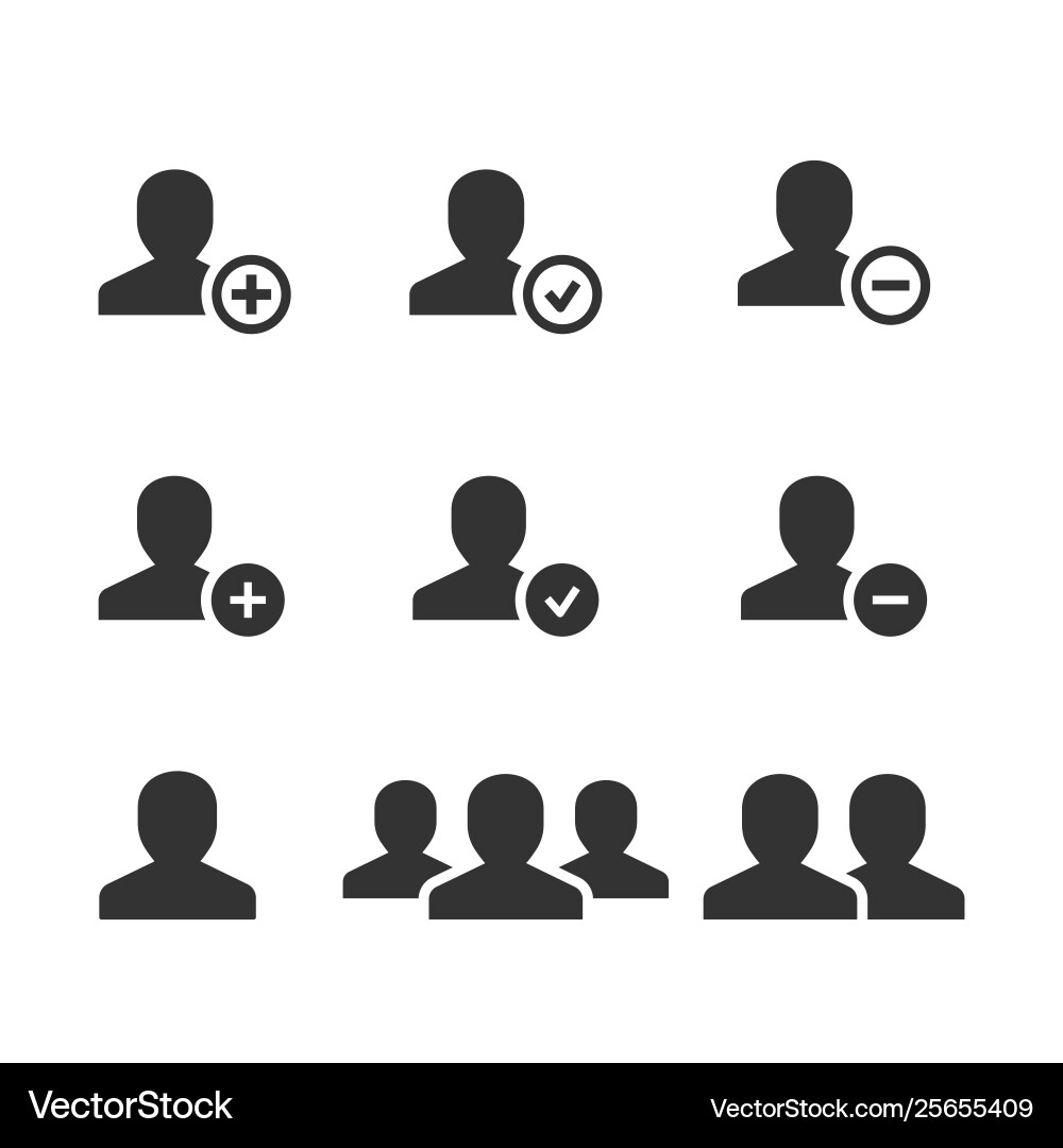 Account icon for graphic and web design Vector Image