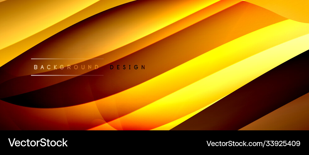 Fluid gradient waves with shadow lines and glowing Fluid gradient waves with shadow lines and glowing Vector Image