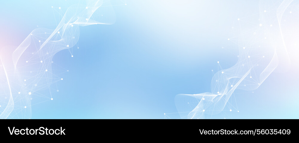 Global network connection banner design template Vector Image