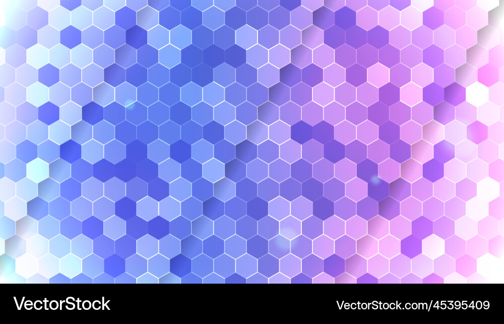 Hexagon Gradient Abstract Background Vector Image