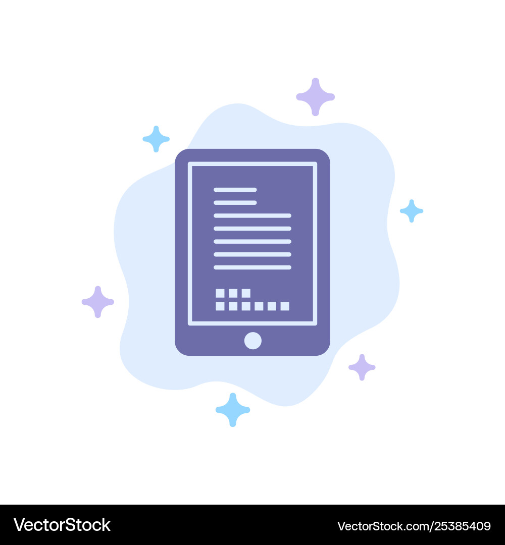 Mobile coding hardware cell blue icon on abstract Vector Image