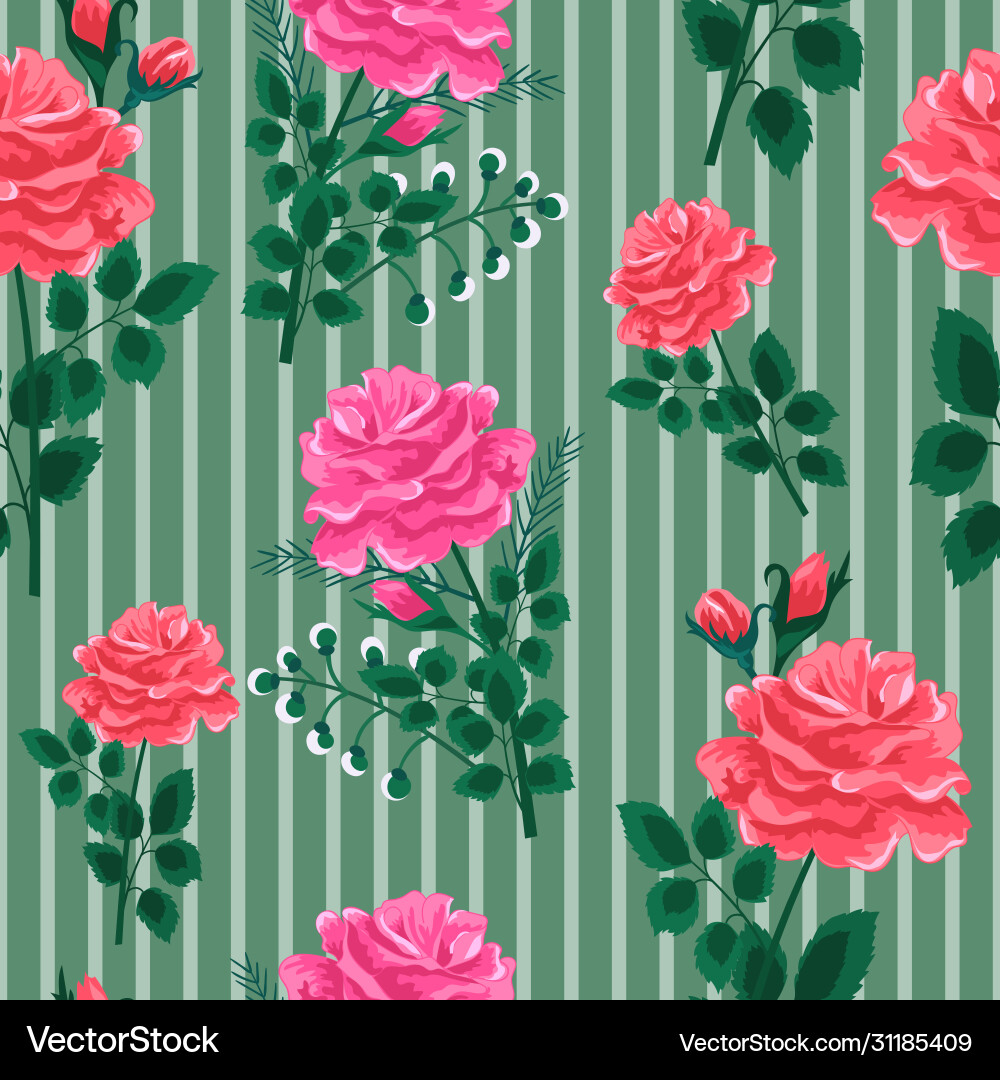 Rose pattern2-seamless pattern Rose pattern2-seamless pattern Vector Image