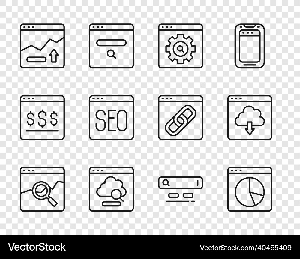 Set line website with stocks market graph chart Set line website with stocks market graph chart Vector Image