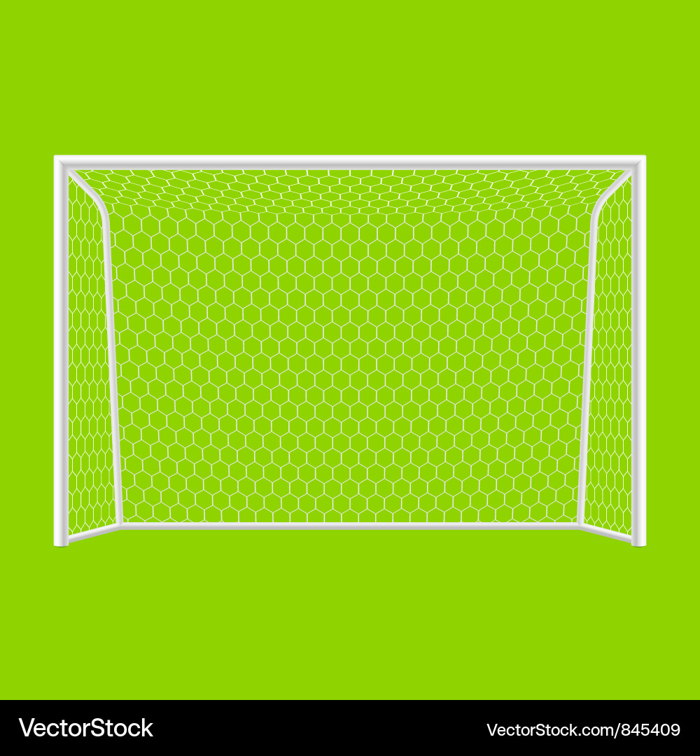 Soccer Goal Front View Vector Image