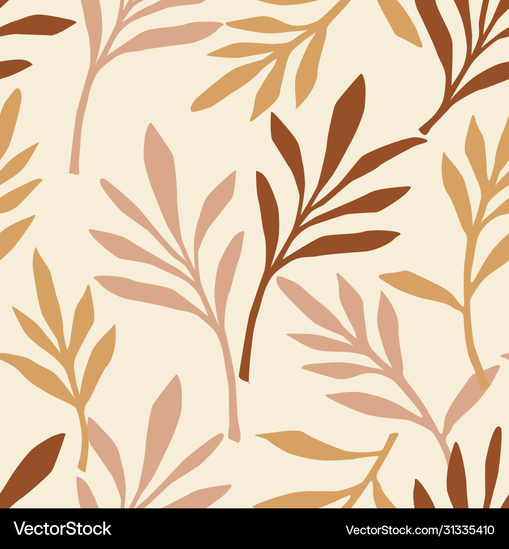 Abstract Leaf Pattern vector image