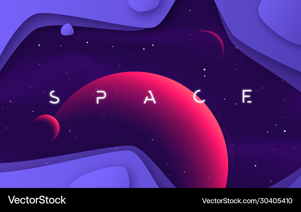 Background on theme outer space Background on theme outer space vector image