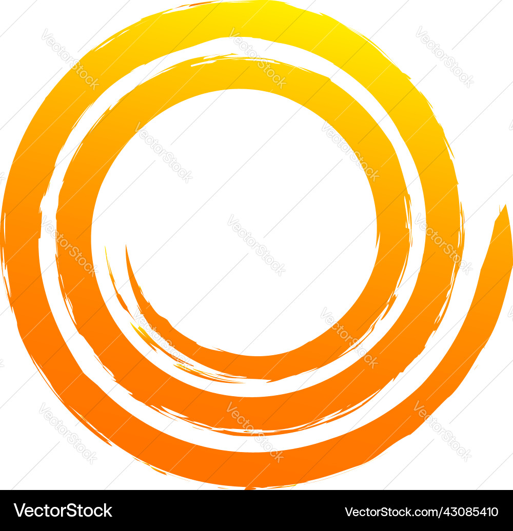 Grungy textured spiral design element Grungy textured spiral design element Vector Image