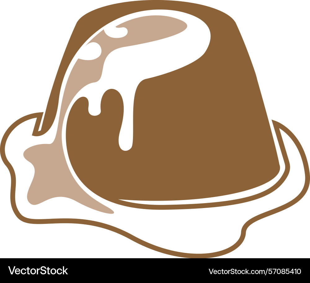 Pudding icon image design – Royalty-Free Vector | VectorStock