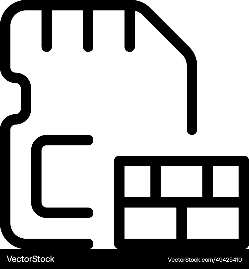 Sd card firewall for protecting data Vector Image