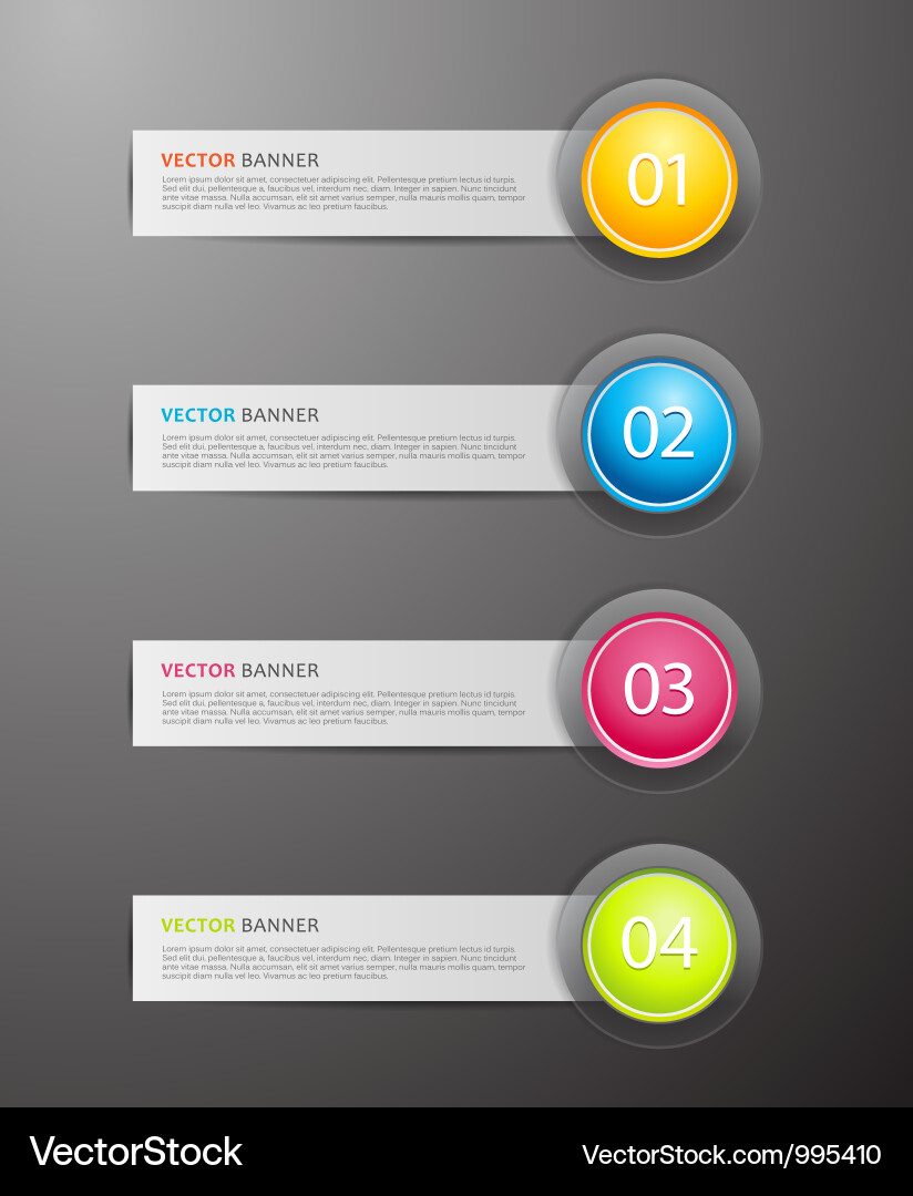 Set of colorful labels Vector Image