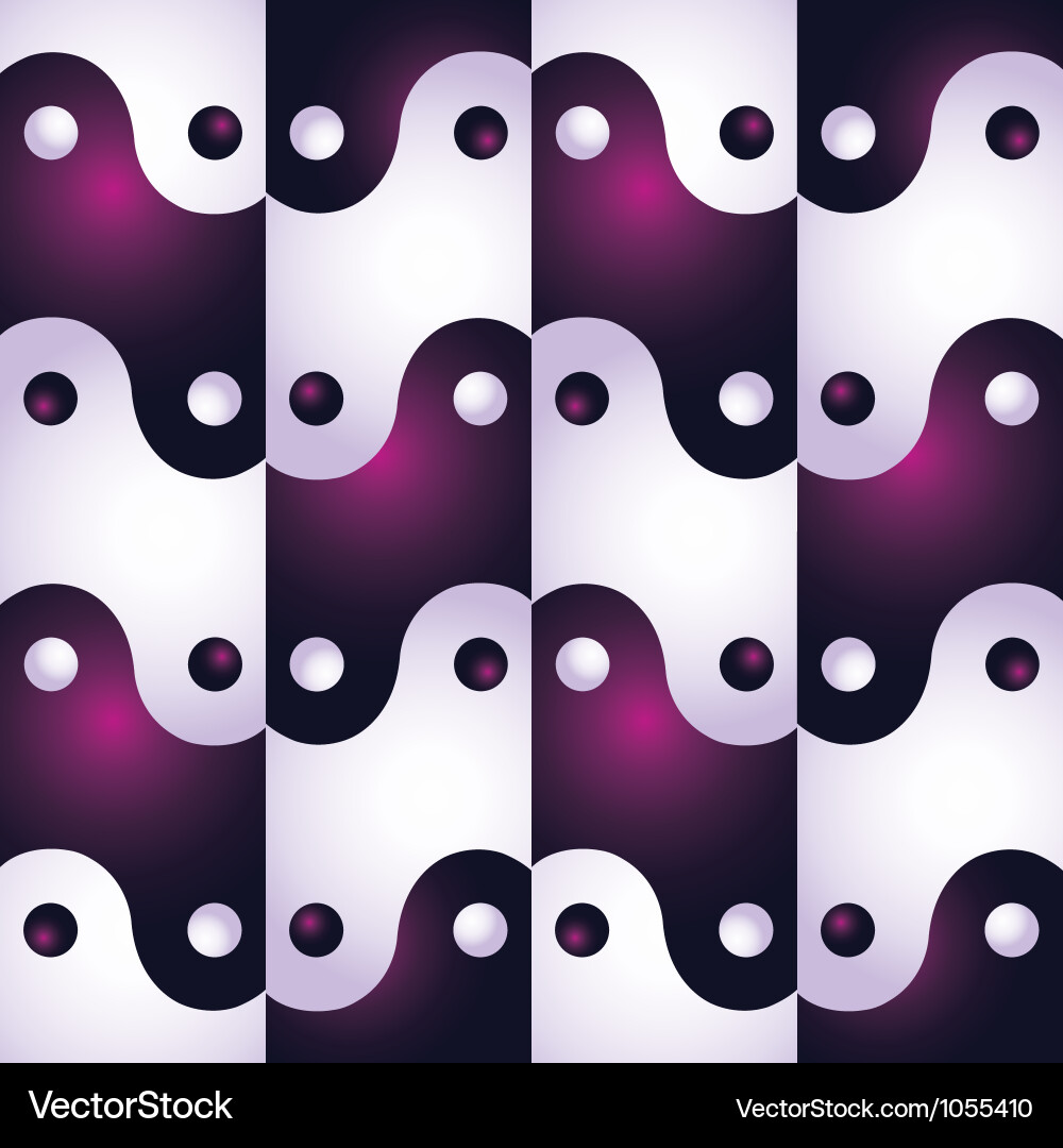 Ying yang patterns Vector Image