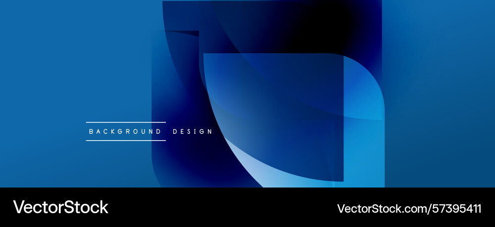 Abstract blue design dynamic shapes overlap Abstract blue design dynamic shapes overlap Vector Image