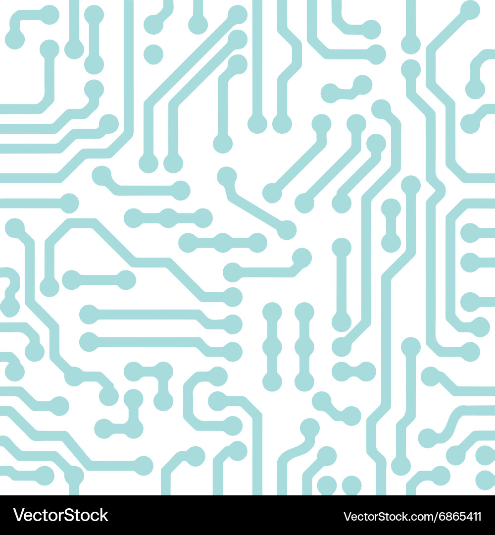 Abstract circuit chip background vector image