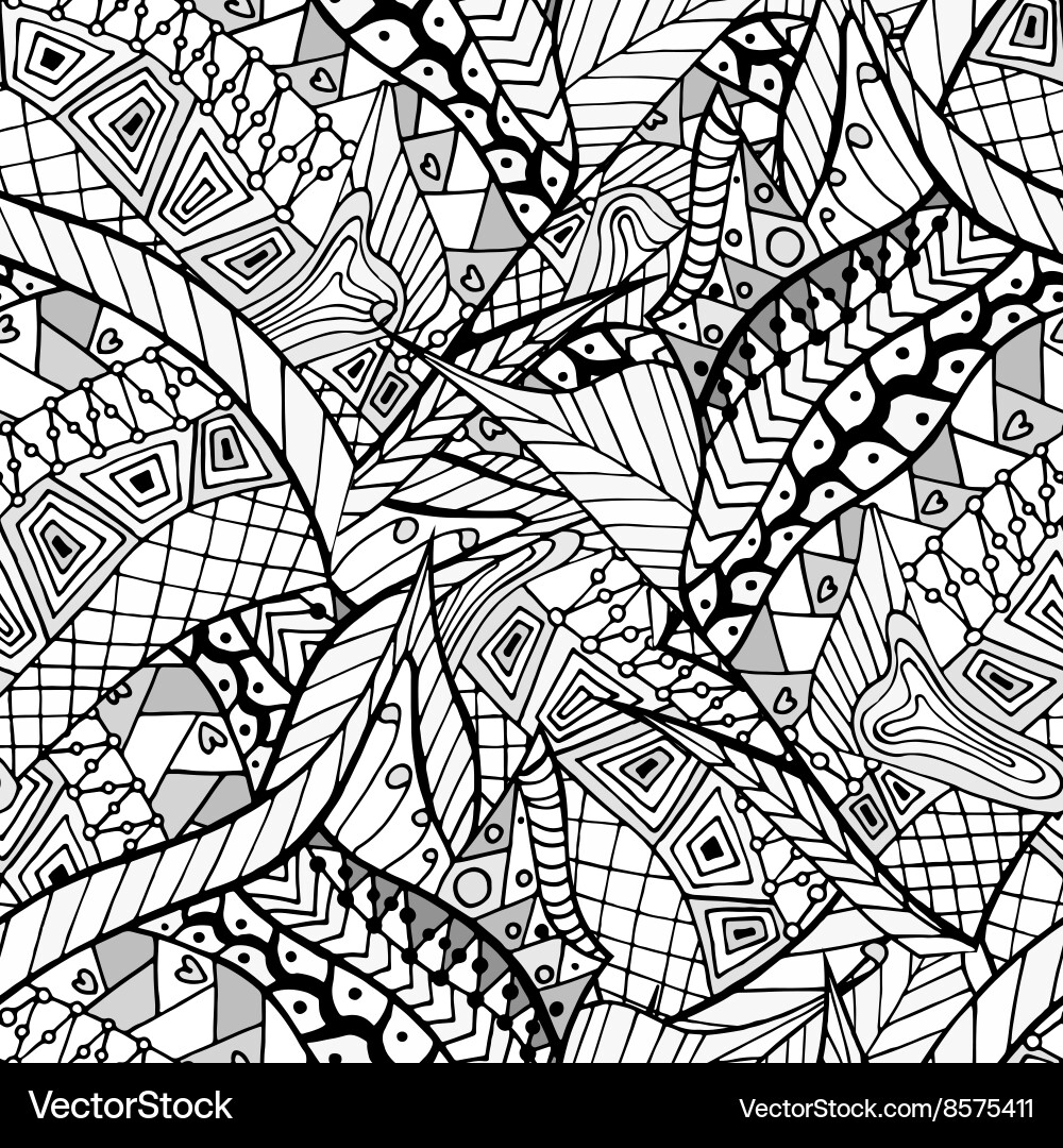 Abstract hand-drawn pattern Vector Image