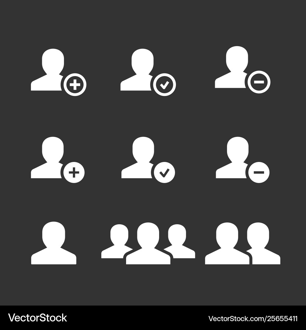 Account icon for graphic and web design Vector Image