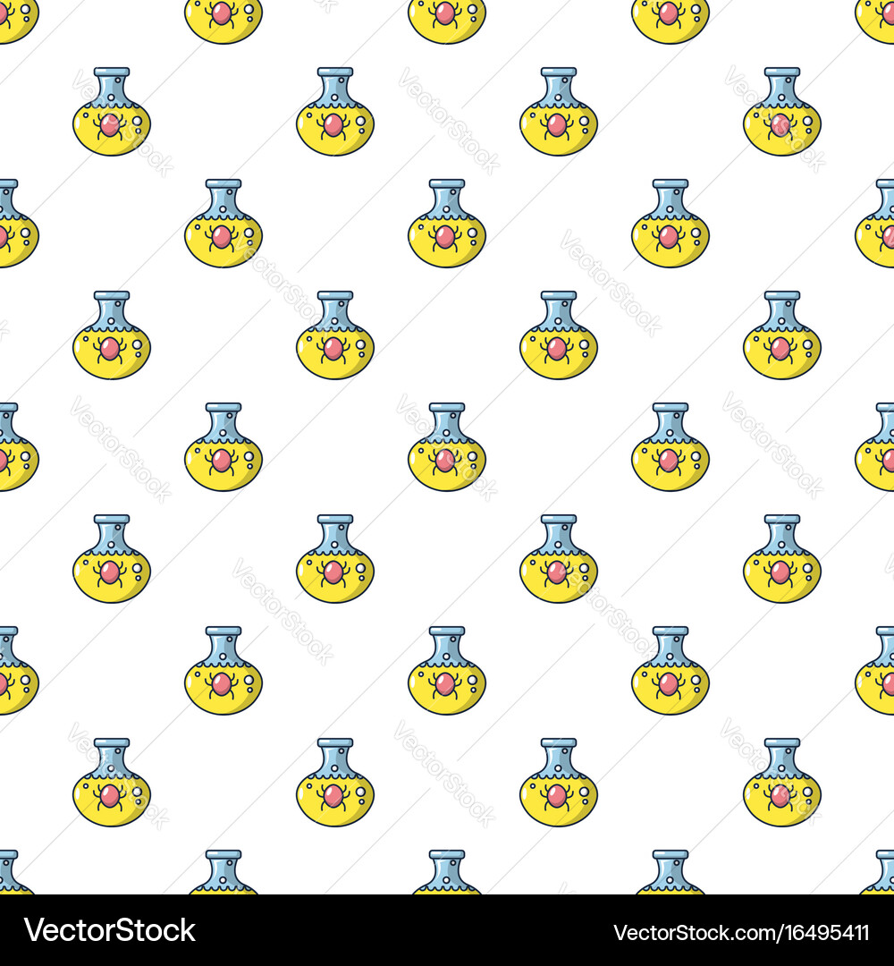 Bacteria in a flask pattern seamless Vector Image