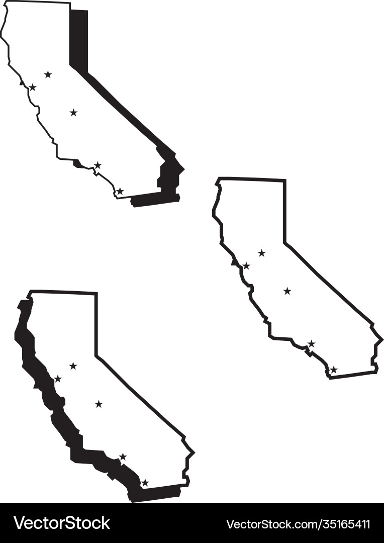 California Landscape Vector Image