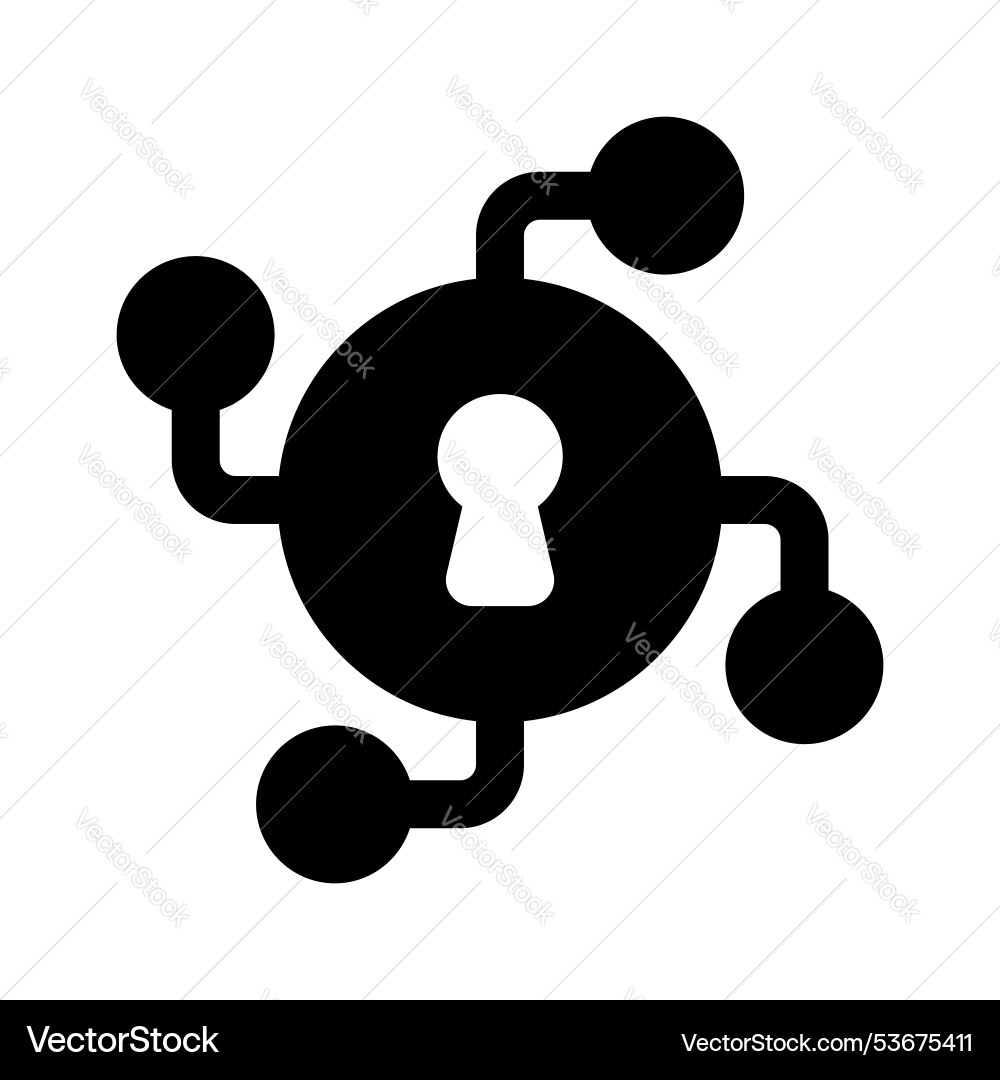 Secure network Vector Image