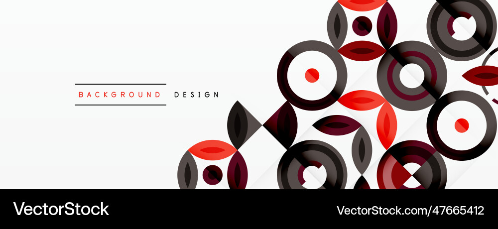 Abstract background - minimalist circles and round Abstract background - minimalist circles and round Vector Image